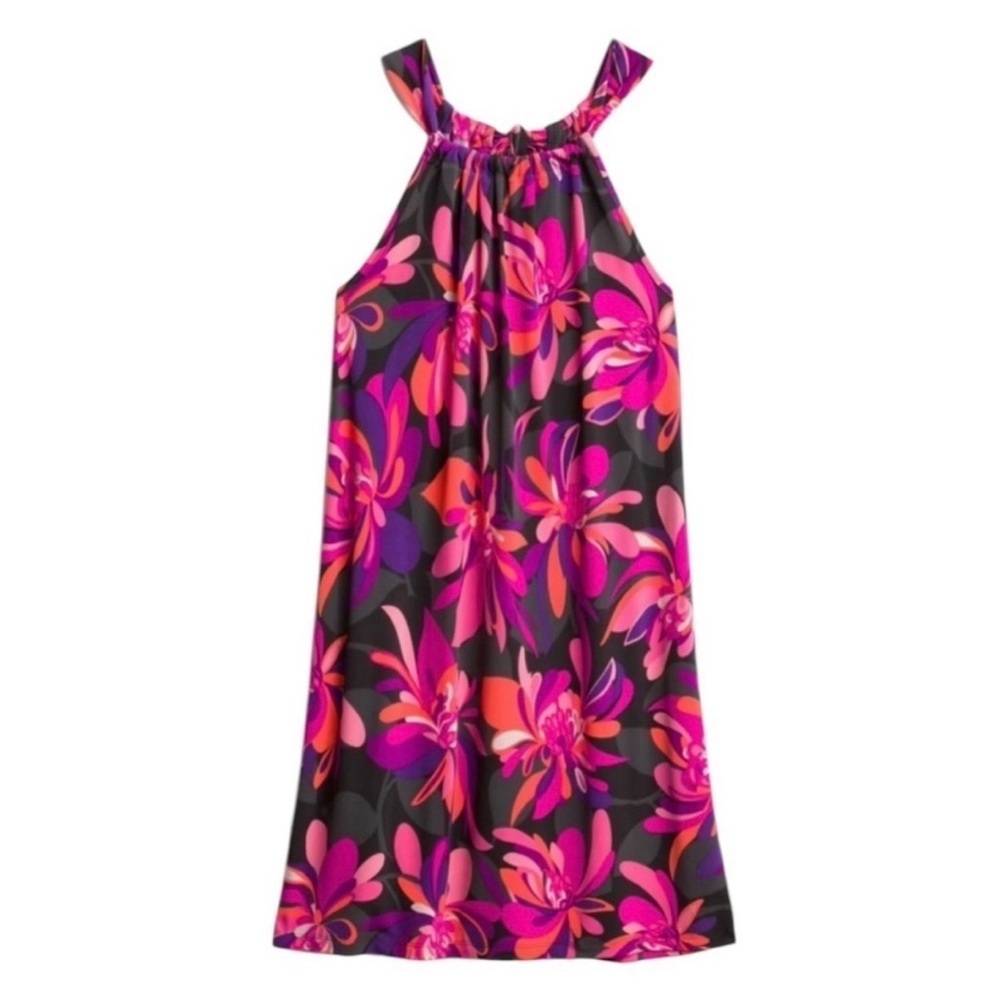 Trina Turk Juju Knit Floral Halter Dress